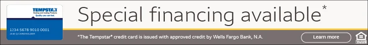 Tempstar Special Financing Available - Wells Fargo | Southern Air, Inc.
